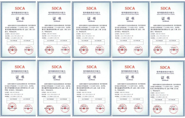 恭喜，，重庆首批10家单位通过软件服务商交付能力评估